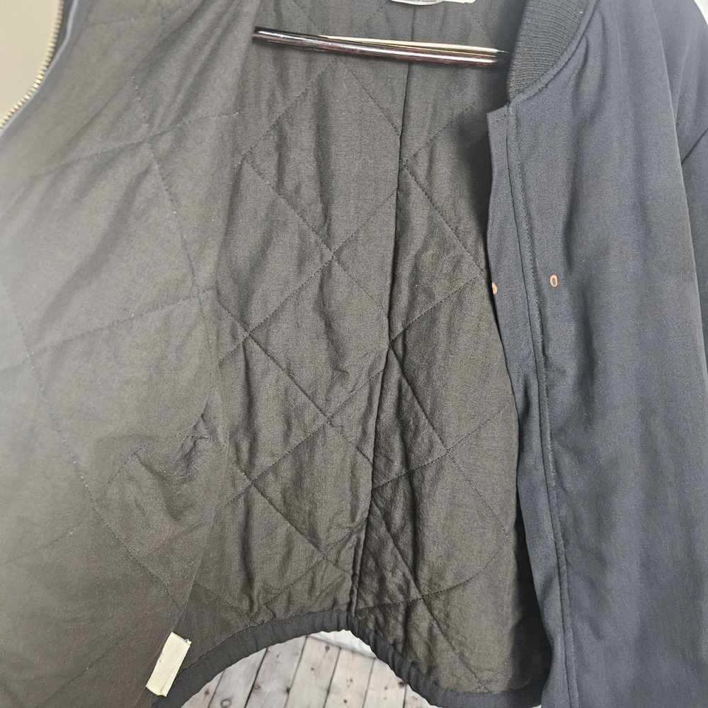 Workrite FR Fire Resistant Bomber Jacket Black HRC 4 Arc 47.4 Mens Large-R - Picture 9 of 10